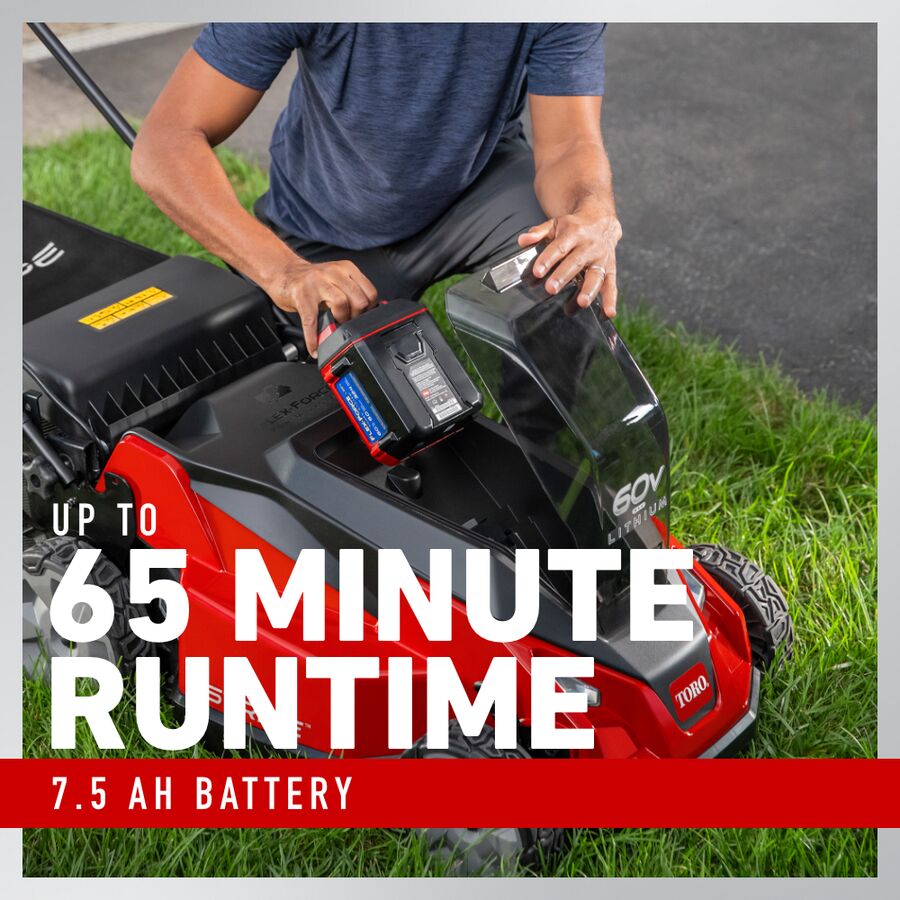 Toro 60V MAX* 21 in. (53 cm) Stripe® Dual-Blades Self-Propelled Mower (21623)