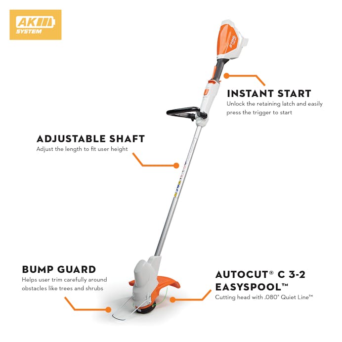 Stihl FSA 57 Battery Line Trimmer Set with AK20 Battery and Charger