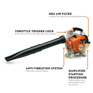 STIHL® BG 86 C‑E Handheld Blower | 27.2cc Engine | Up to 15 Newtons Blowing Force