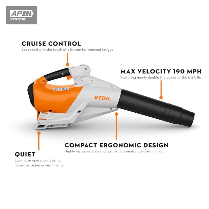 STIHL® BGA 250 – AP System Handheld Blower | High‑Output Battery Power