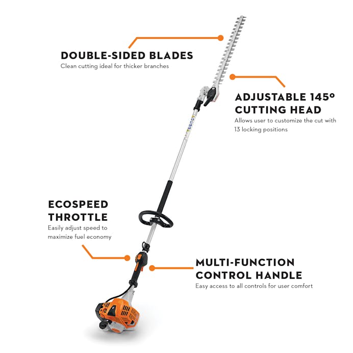 STIHL® HL 94 K 145 degree– 24in Gas Extended‑Reach Hedge Trimmer | 24 ...