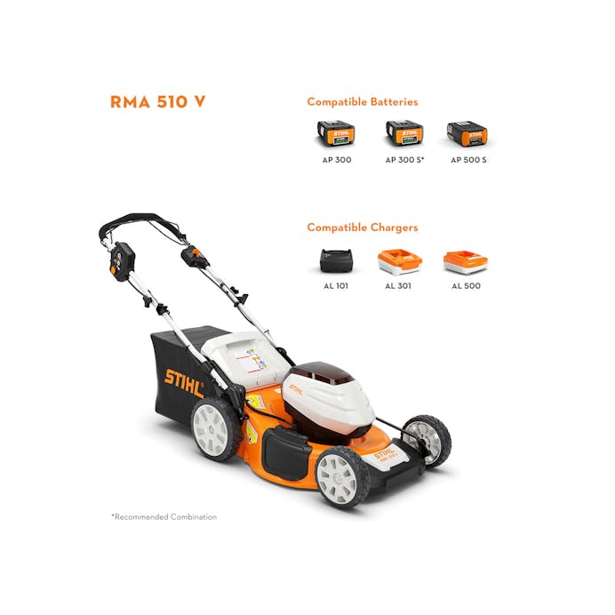 Stihl RMA 510 Battery Lawnmower - AP System