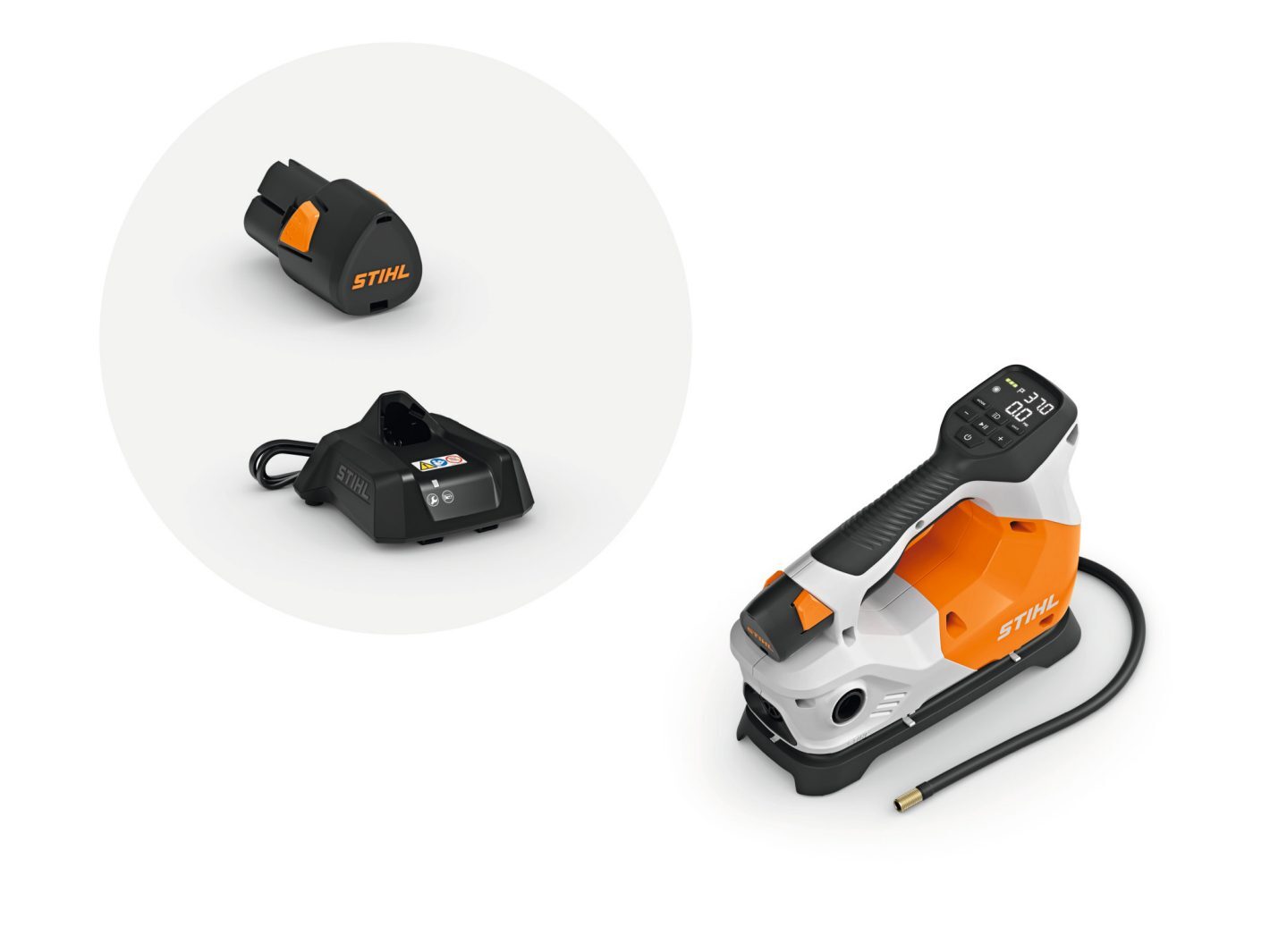 STIHL® – KOA 20 Battery Air Inflator | 10.8V Battery‑Powered | Battery and Charger Included