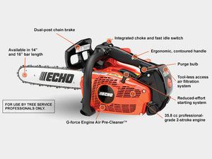 Echo 35.8CC CHAINSAW W/16