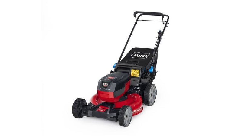 Toro 60V Max* 21 in. (53 cm) Recycler® Self-Propel w/SmartStow® Lawn Mower with 5.0Ah Battery 21326