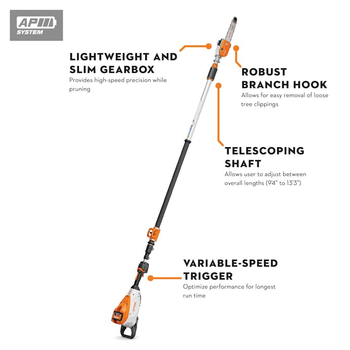 STIHL® – HTA 160 Cordless Pole Pruner | 36V Battery‑Powered | Unit Only