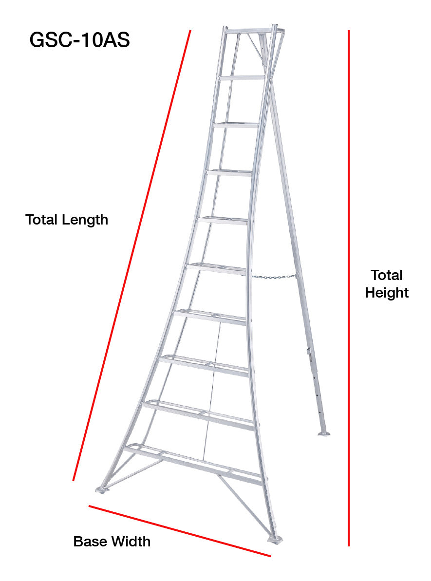 Hasegawa - 8 ft. Tripod Ladder - GSC-8AS