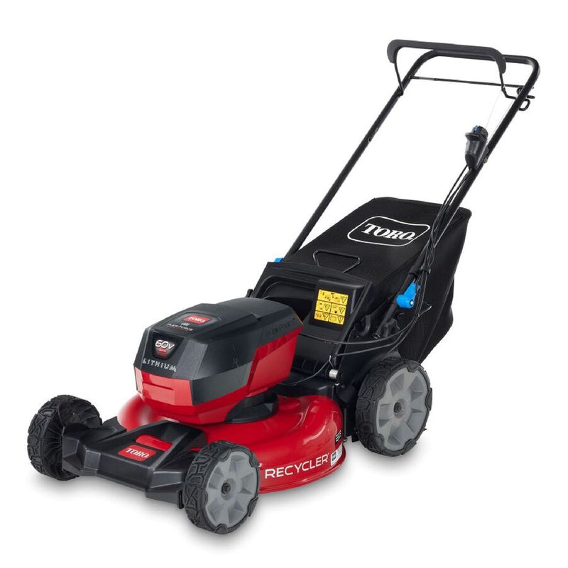Toro 60V Max* 21 in. (53 cm) Recycler® Self-Propel w/SmartStow® Lawn Mower with 5.0Ah Battery