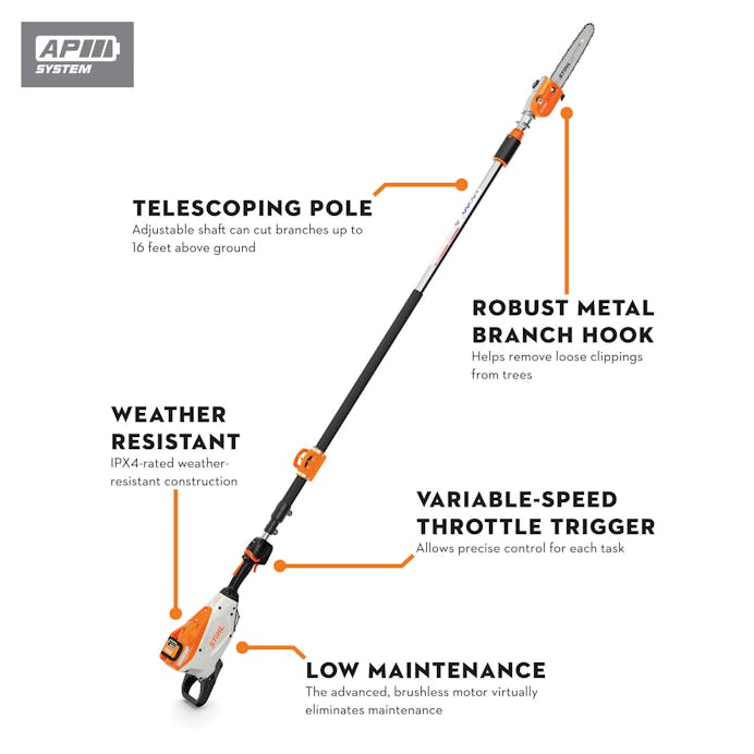 STIHL® – HTA 135 Cordless Pole Pruner | 36V Battery‑Powered | Unit Only