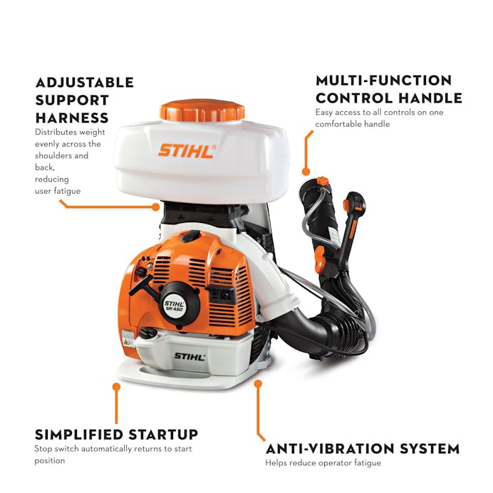 STIHL® SR 450 – Gas Backpack Sprayer / Mistblower | Professional‑Grade STIHL® Engine
