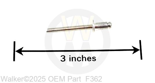 Walker - A/A62D Alum. Pop Rivet (3/16Dx13/32L) - F362