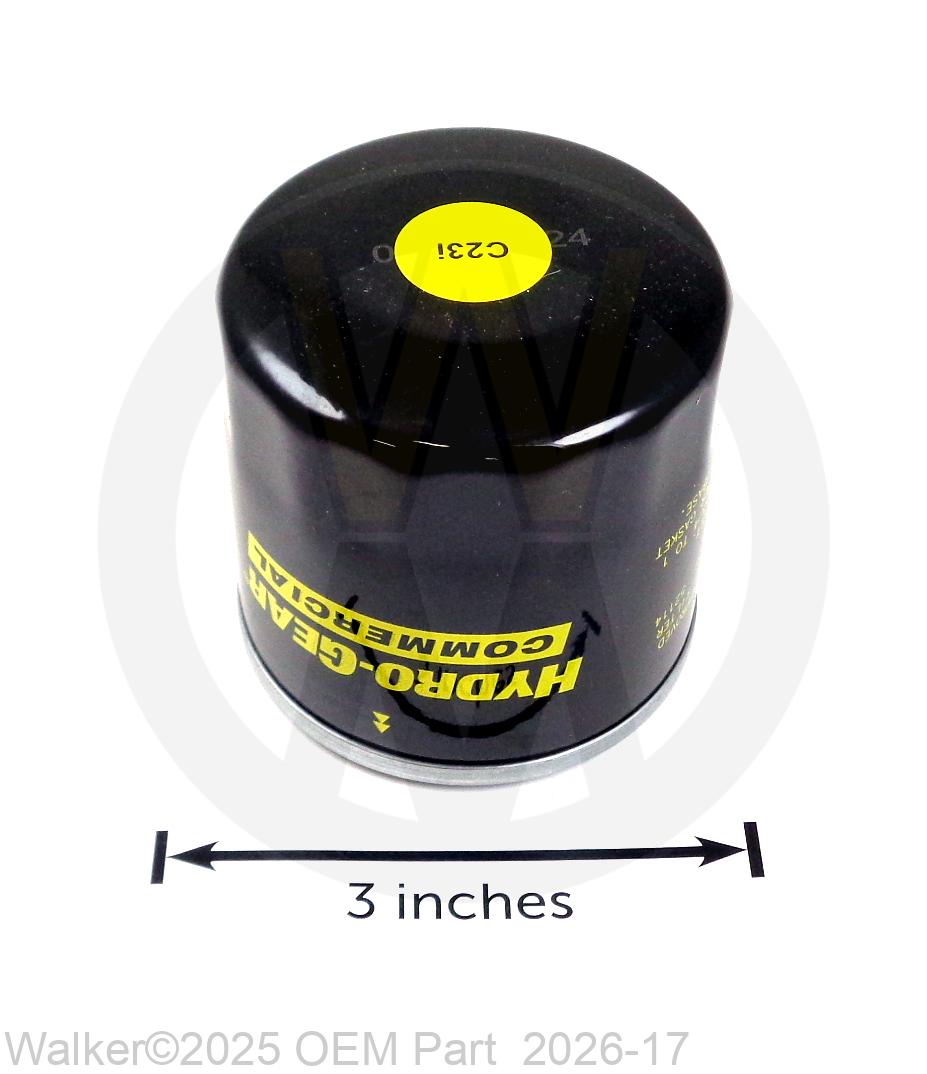 Walker - Oil Filter, Hydro Gear - 2026-17