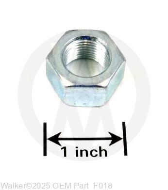 Walker - 5/8-18 Hex Nut - F018