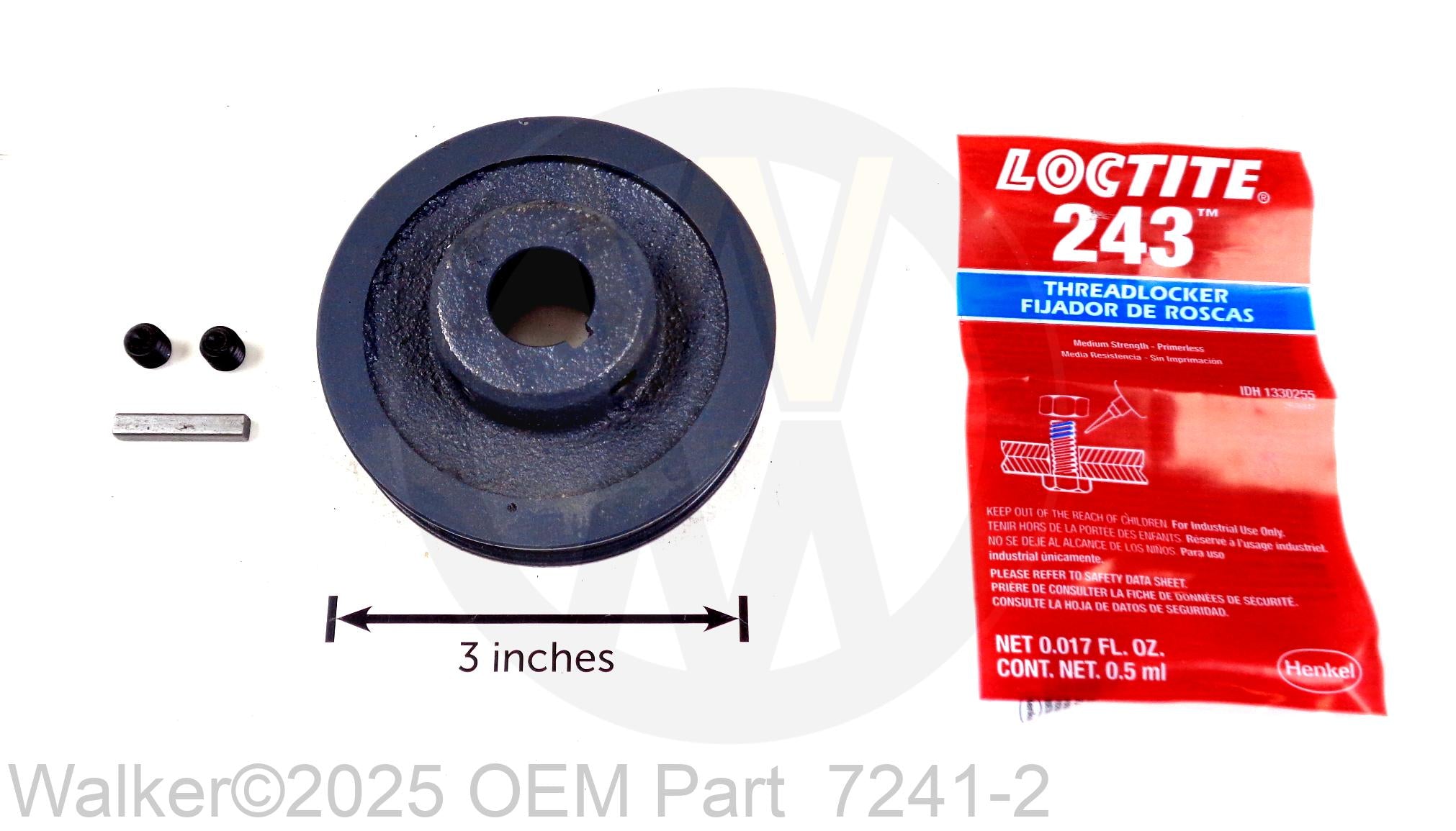 Walker - Trans Dr Pulley (3-1/4MV) - 7241-2
