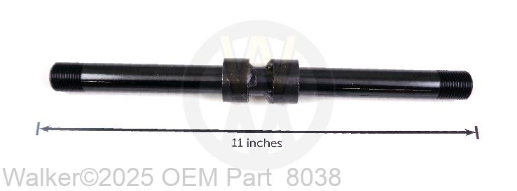 Walker - Tail Whl Axle(3/4x10-3/8) - 8038
