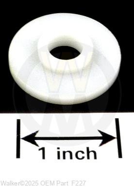Walker - 3/8x1-1/4x1/8 Plastic Shoulder Washer - F227