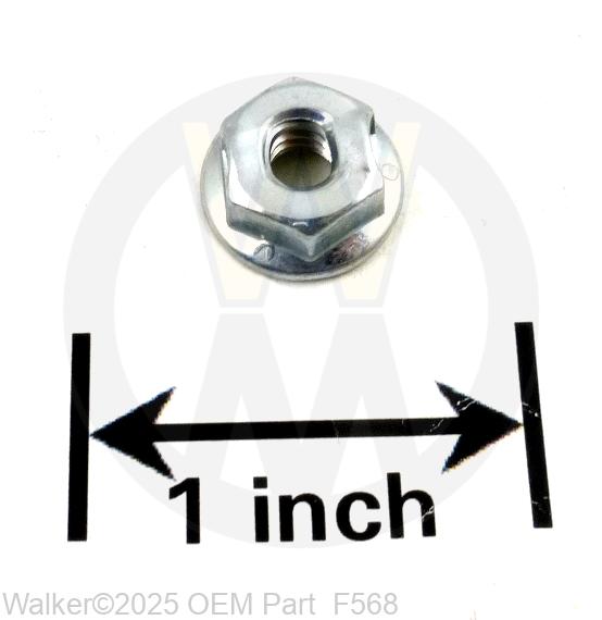 Walker - 10-24 Flange Top Lock Nut - F568