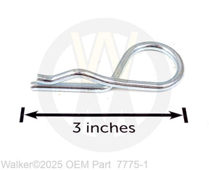 Walker - Hitch Pin/LH Silver (#6) - 7775-1