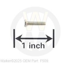 Walker - 4-40x1/2 Hex Head SS - F509