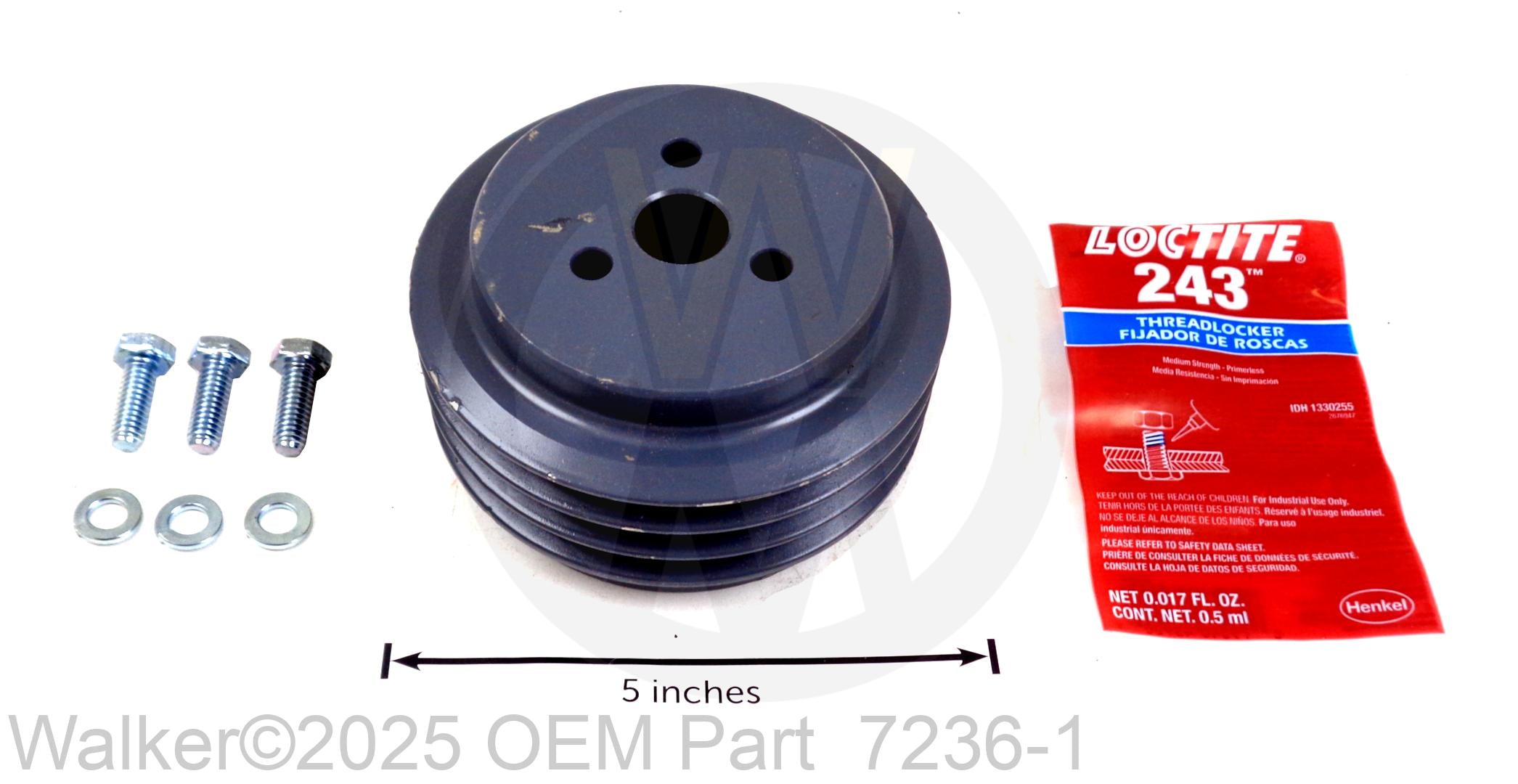 Walker - PTO Drv Pulley (4-1/2/3V) - 7236-1