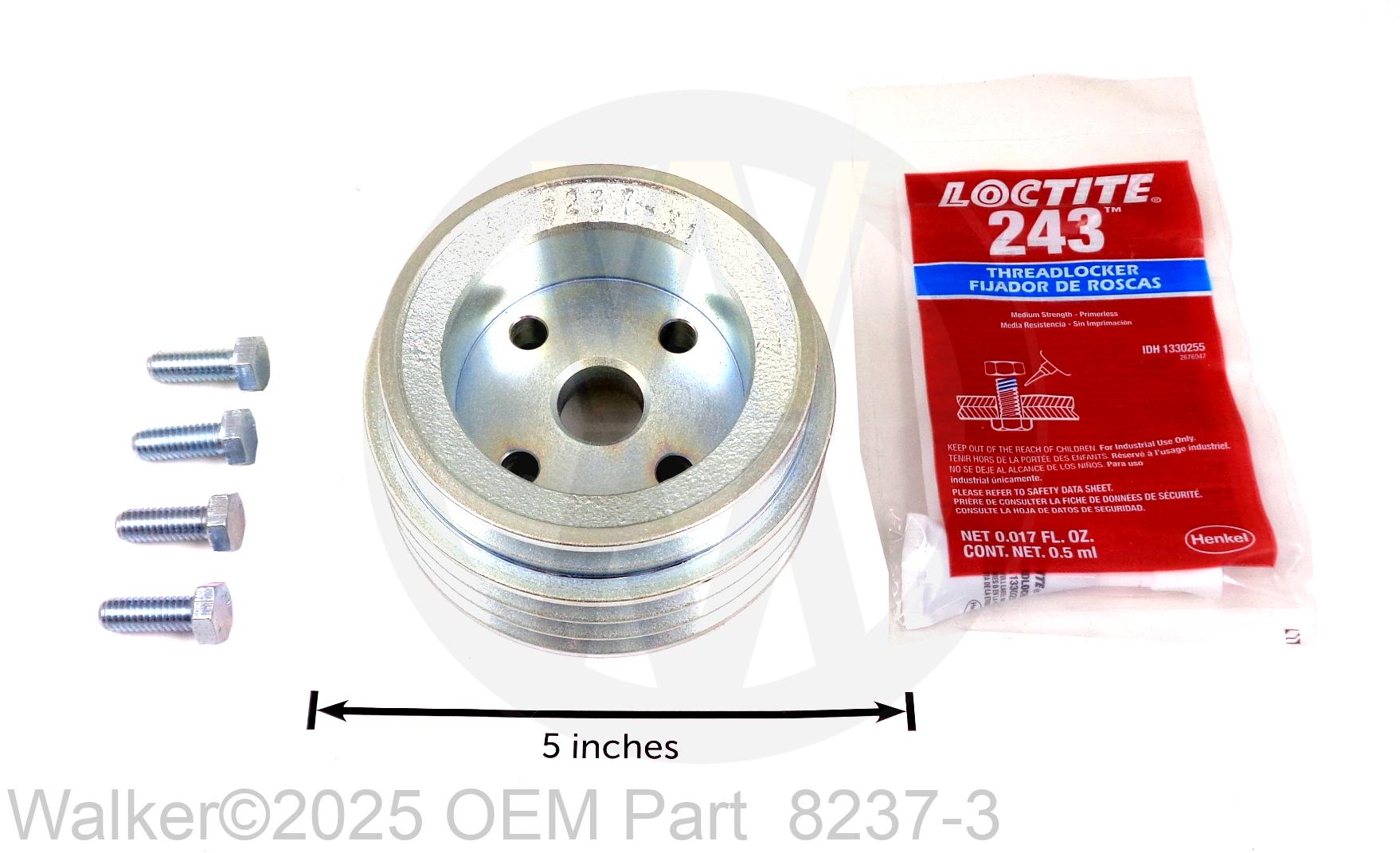 Walker - Engine Pulley (4/3.8/3V) - 8237-3