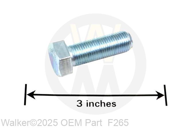 Walker - 1/2-20x1-1/2 Hex Bolt - F265